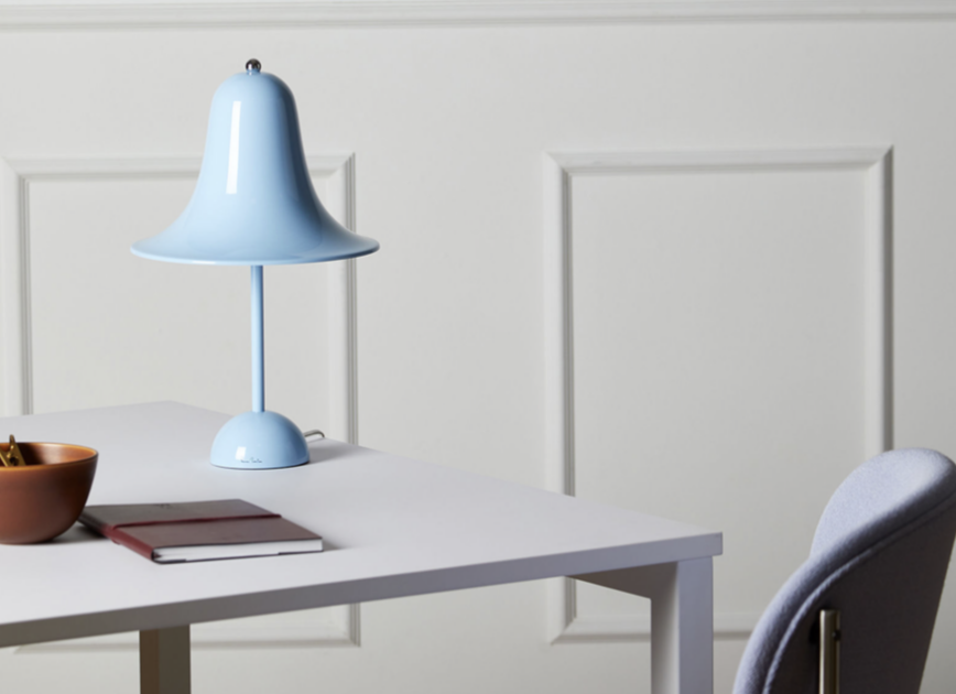 Lampe Pantop Verner Panton - bleu ciel - cadeaux lampes