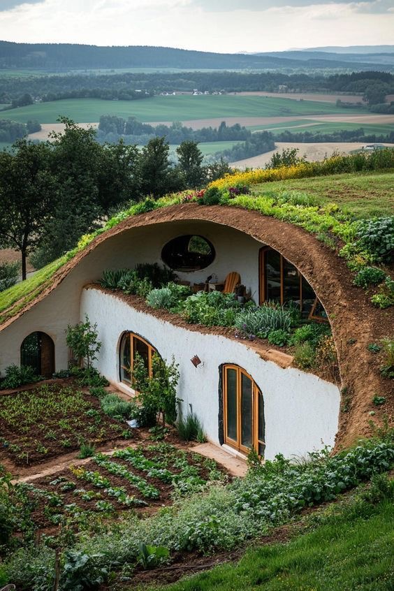 maison écologique enterrée architecture