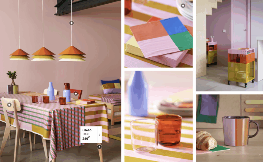 Ikea collaboration déco design avec Raw Color - collection Tesammans
