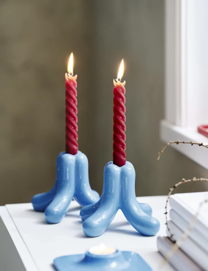 bougeoirs bleu ciel gustaf westman ikea