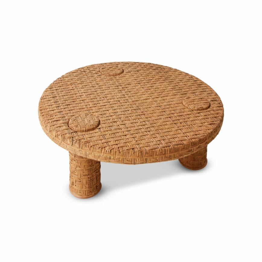 table basse en rotin naturelle originale design hk living made in design sélection blog déco uchi studio