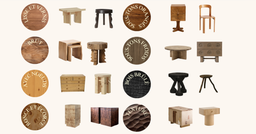 Mixer ou mélanger différents bois dans sa déco faux-pas erreurs ou conseils à suivre - blog déco Uchi Studio