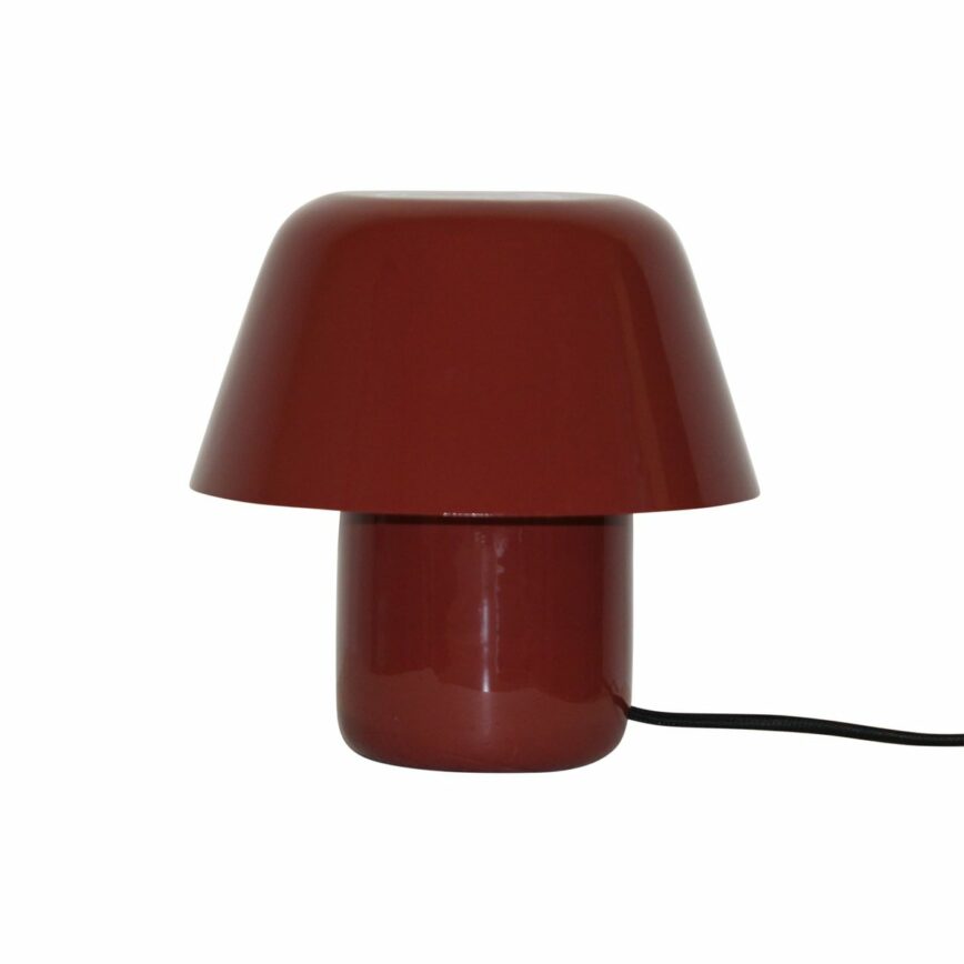 lampe champignon design à poser rouge bordeaux petit budget