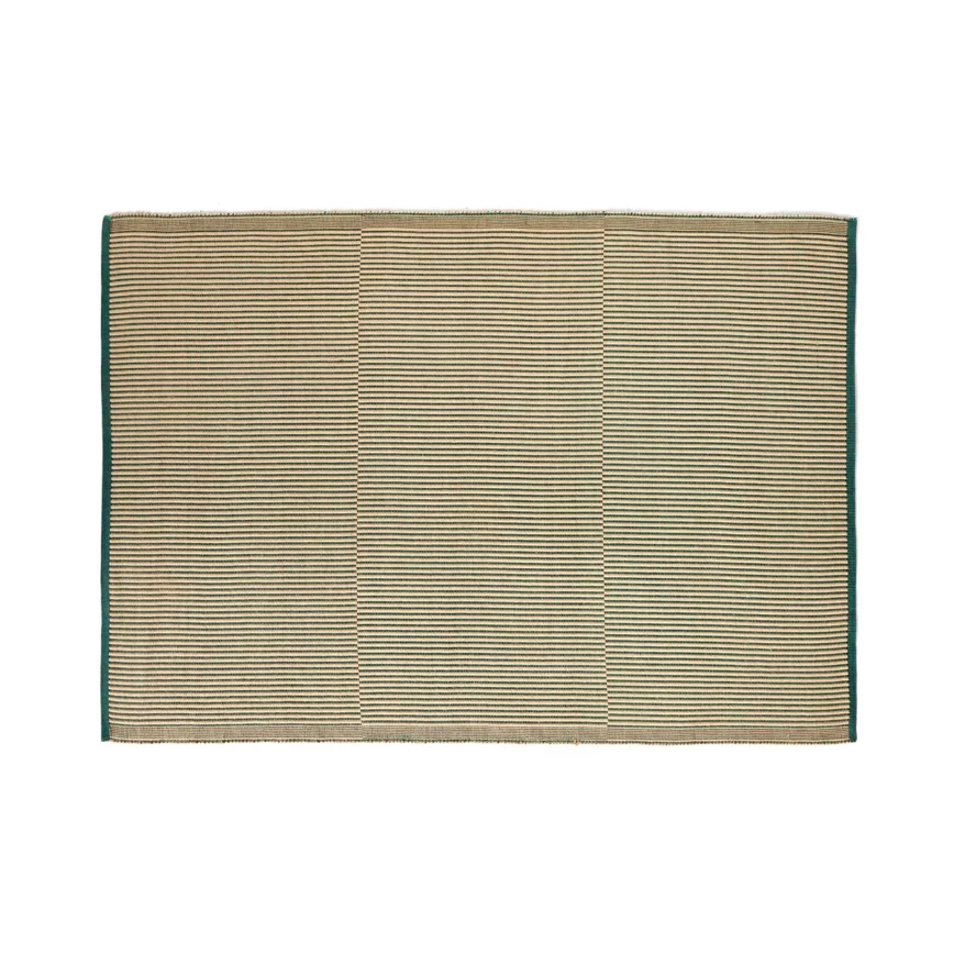 tapis fines rayures hay design vert et noir