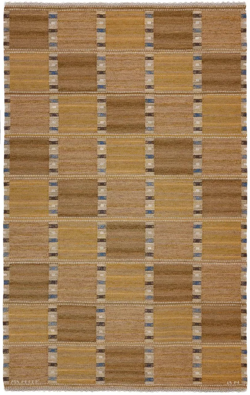 tapis jaune moutarde marron motif géométrique carreaux etsy inde