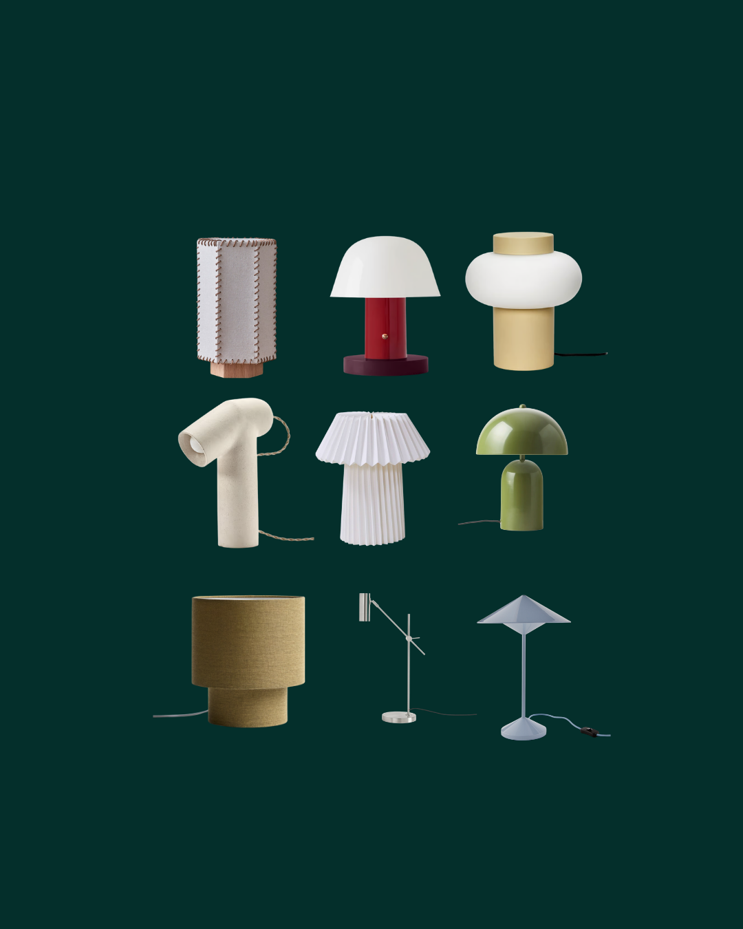 sélection de lampes d'appoint lampes de table lampes de bureau design à moins de 100 euros uchi studio blog déco design