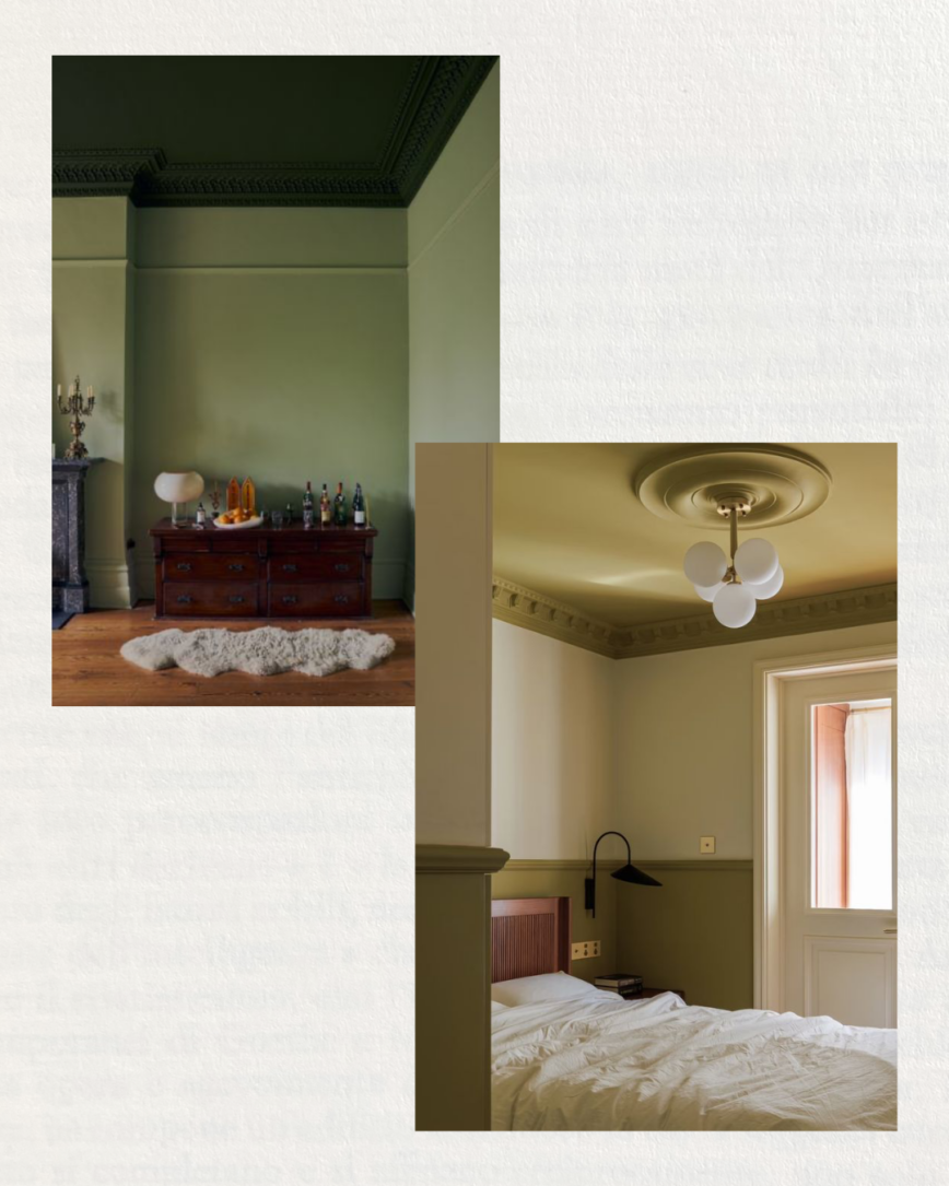 double drenching color capping, peindre son intérieur avec deux couleurs contrastantes peinture idée déco pinterest