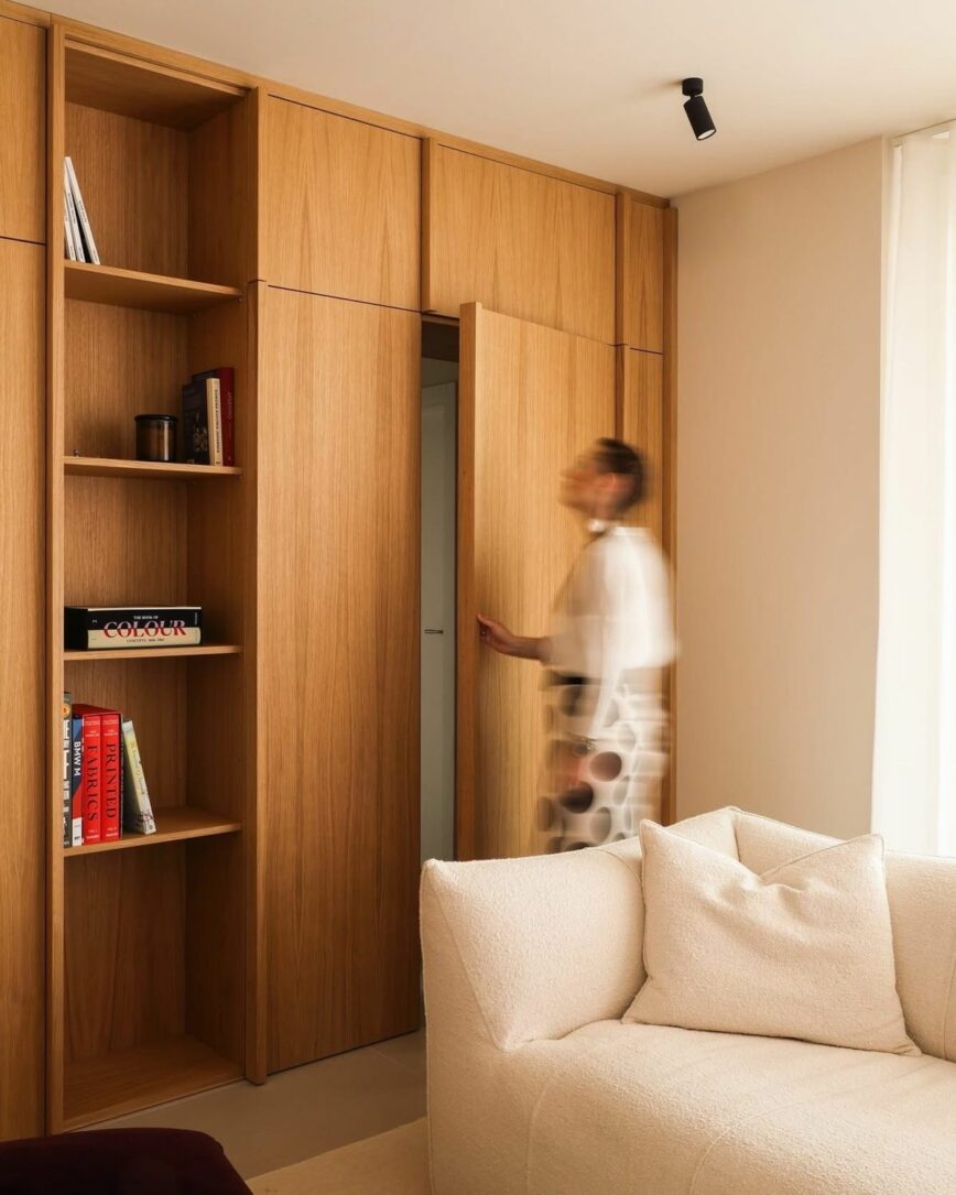 un placard avec façades en bois plum living code promo déco blog